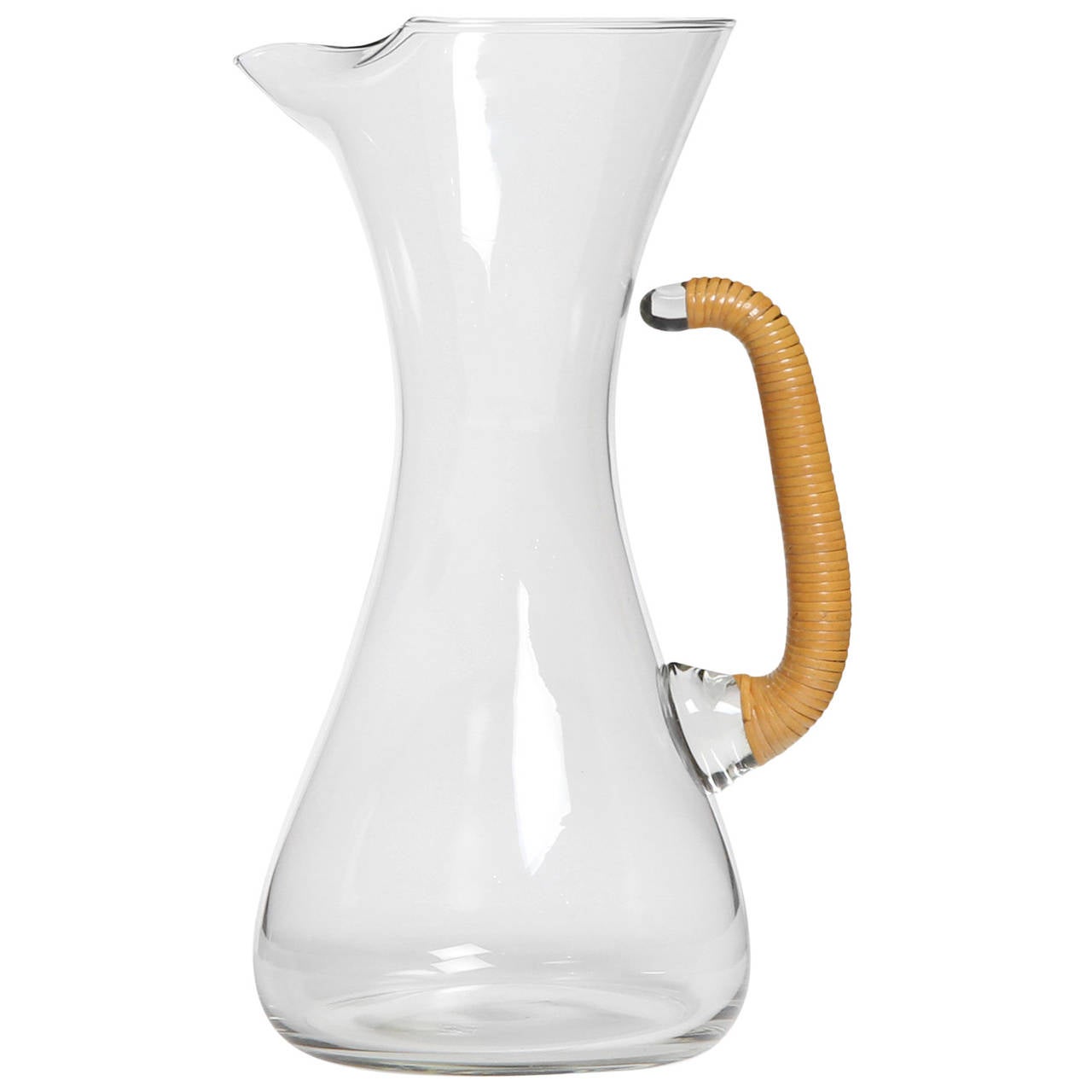 Cane Handled Glass Pitcher at 1stDibs