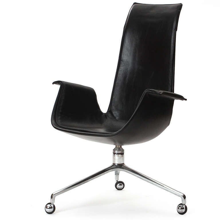 High Back Chair By Preben Fabricius and Jørgen Kastholm