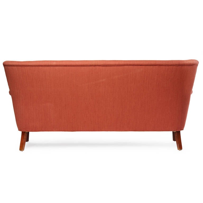 Scandinavian Modern High-Backed Sofa by Hvidt and Molgaard For Sale