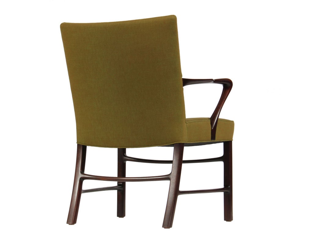 Mid-20th Century pair of mahogany armchairs by Niels Henningsen