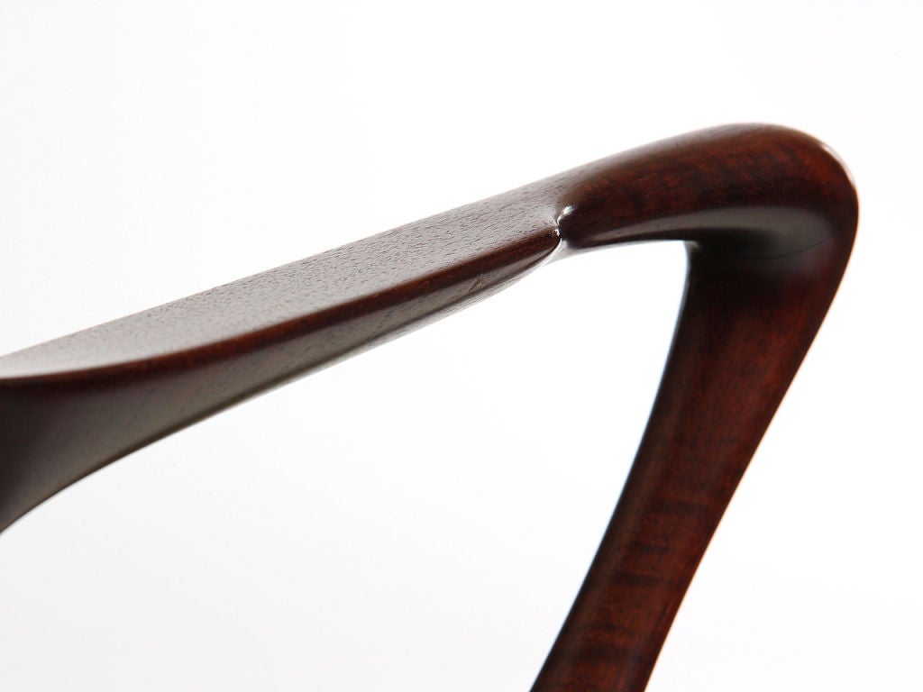 pair of mahogany armchairs by Niels Henningsen 2