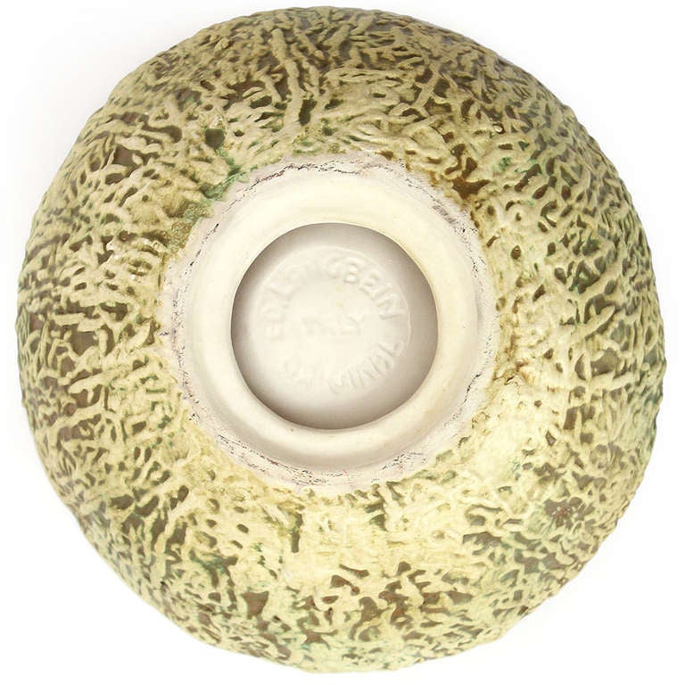 Mid-Century Modern Cantaloupe Bowl By Ed Langbein