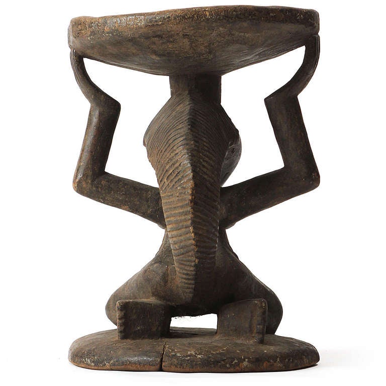 Central African Chief's Caryatid Stool