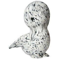 Glass Duck Sculpture by Archimede Seguso