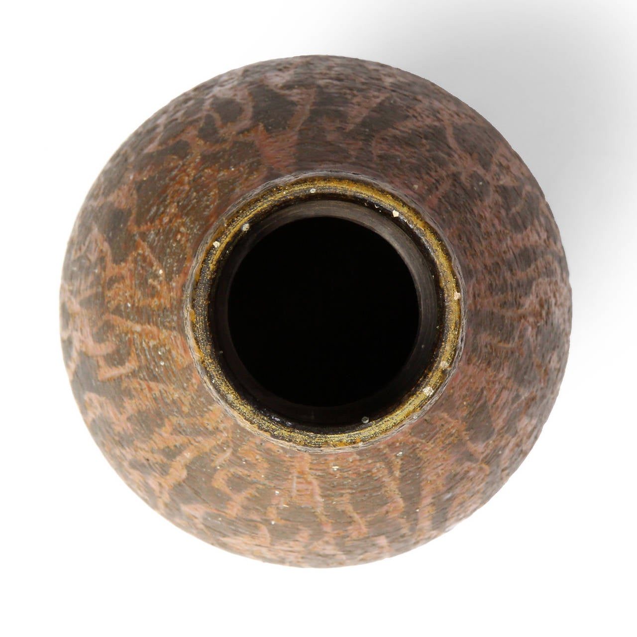 Mid-20th Century Incised Italian Ceramic Vase