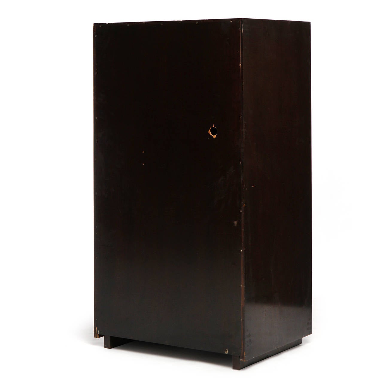 Tall Tambour Cabinet with Drawers by Edward Wormley for Dunbar In Good Condition For Sale In Sagaponack, NY
