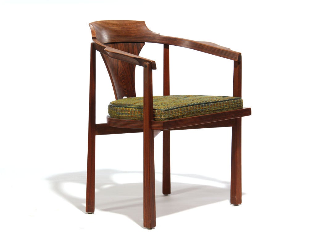 Mid-Century Modern Horseshoe Armchair by Edward Wormley For Sale