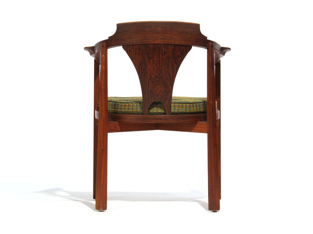 Mid-20th Century Horseshoe Armchair by Edward Wormley For Sale