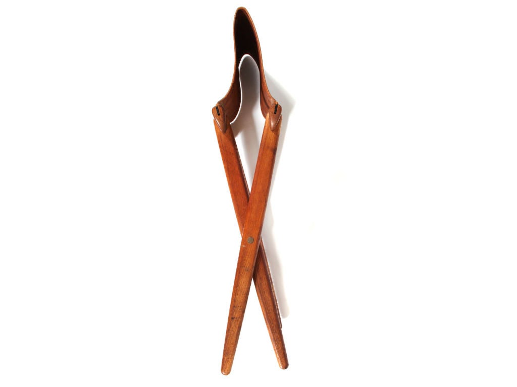 Mid-20th Century Folding Stool by Osten Kristiansson for Luxus For Sale