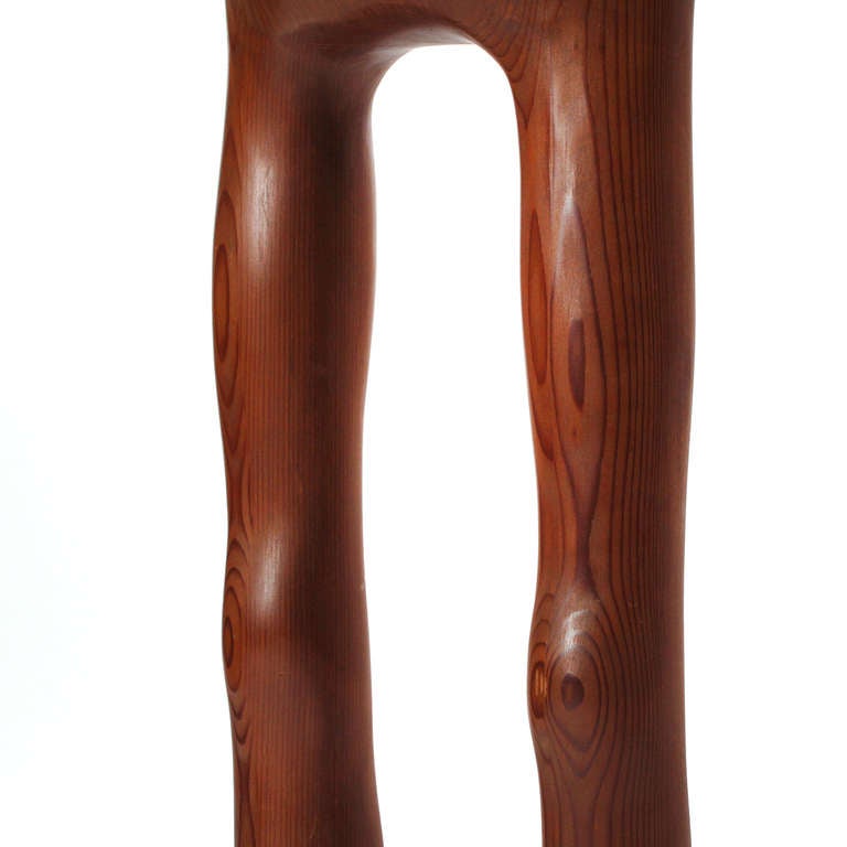 Mid-20th Century Carved Redwood Sculpture by Logan For Sale