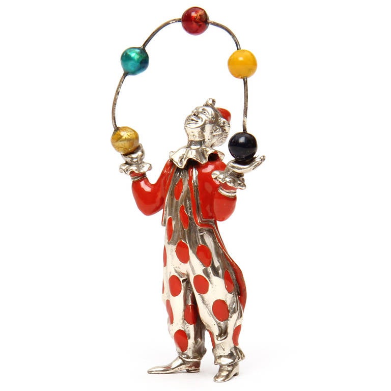 Polychromed Juggler Figurine by Tiffany & Co.