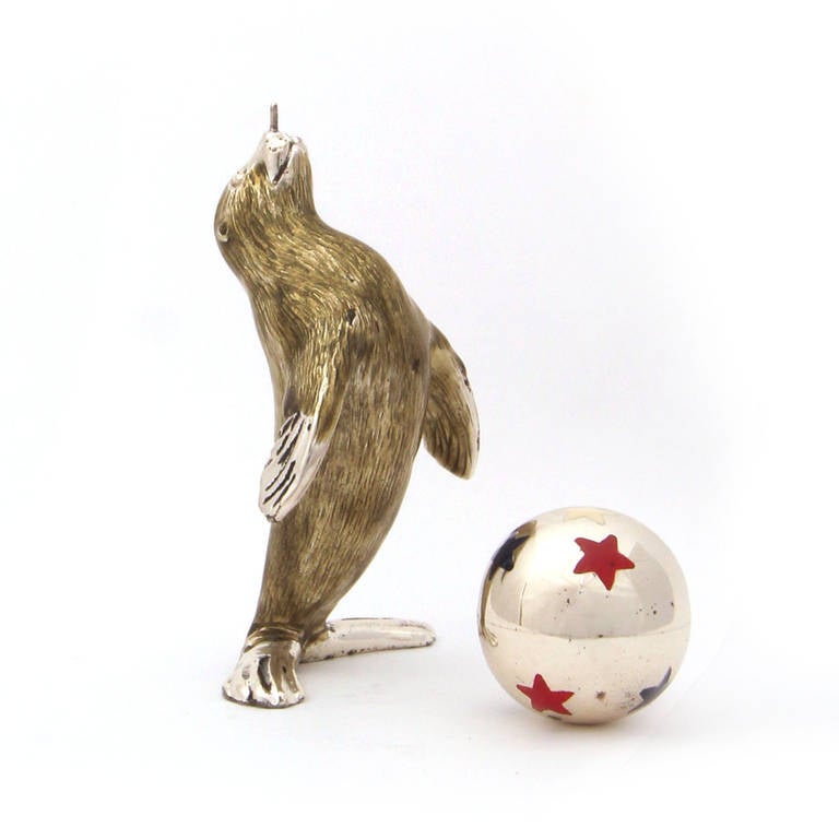 Sterling Sea Lion Figurine by Tiffany and Co. For Sale at 1stdibs