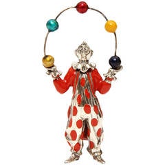 Polychromed Juggler Figurine by Tiffany & Co. 10