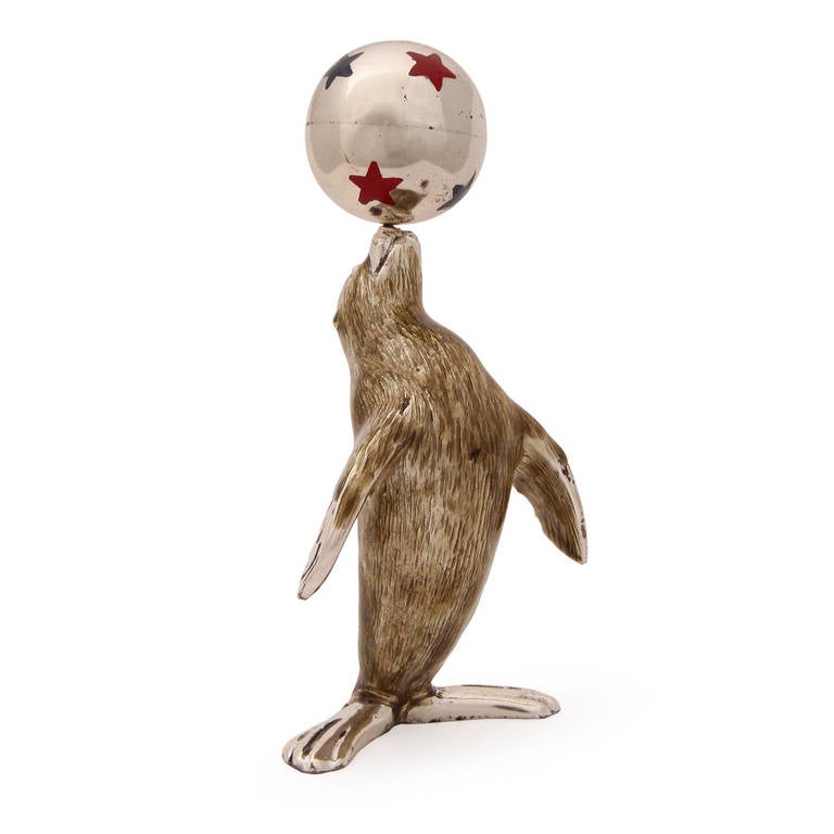 Sterling Sea Lion Figurine by Tiffany and Co. For Sale at 1stdibs