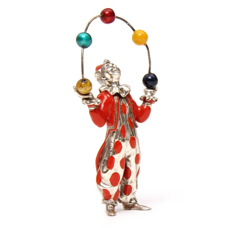 Polychromed Juggler Figurine by Tiffany & Co. 1