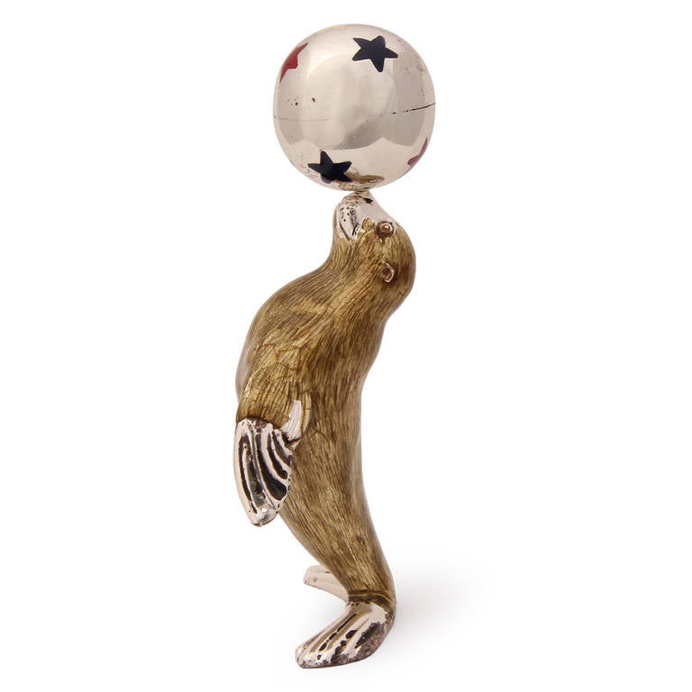 Sterling Sea Lion Figurine by Tiffany and Co. For Sale at 1stdibs