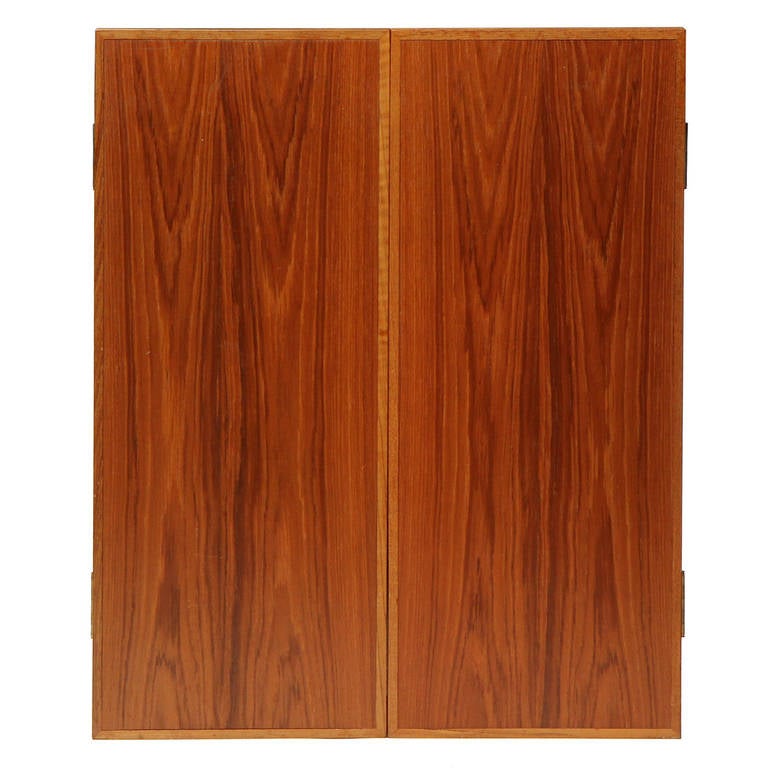 Danish Modern Teak Folding Mirror For Sale 2