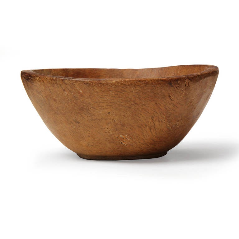 Primitive Elm Burl Bowl For Sale 1