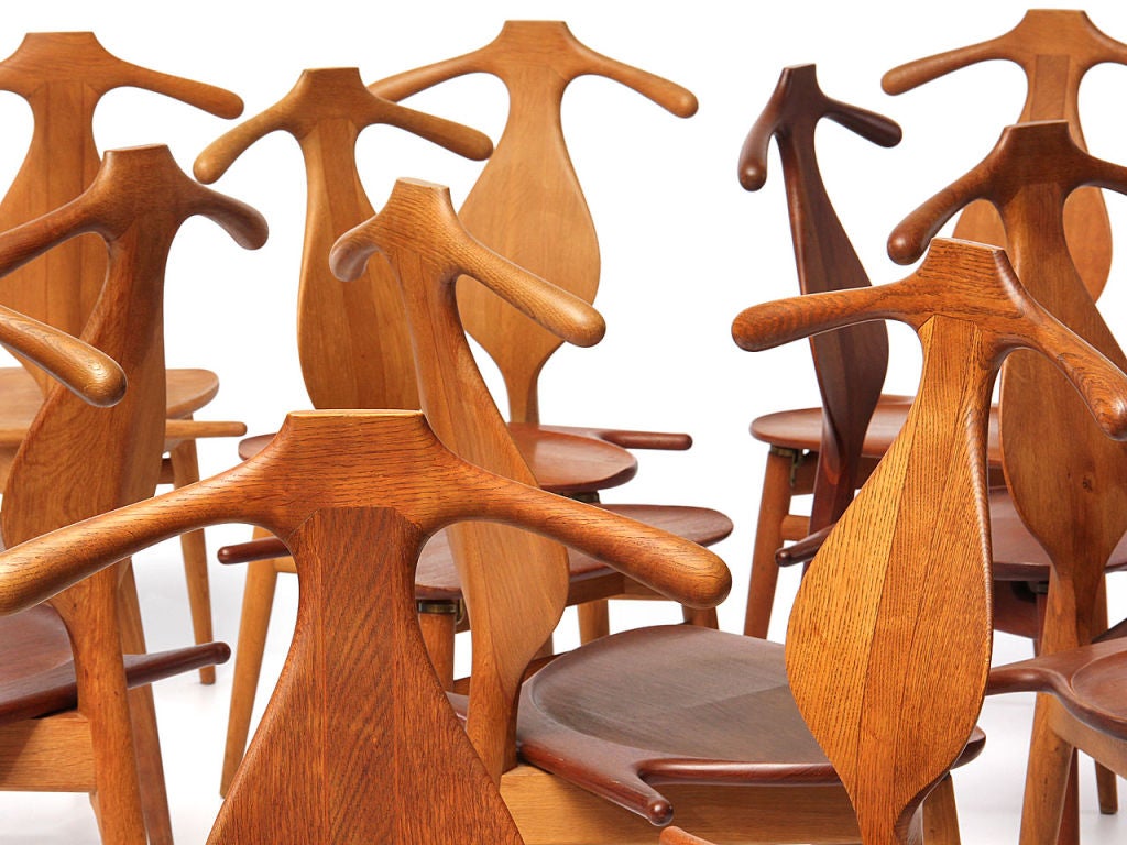 Brass Valet Chair by Hans J. Wegner