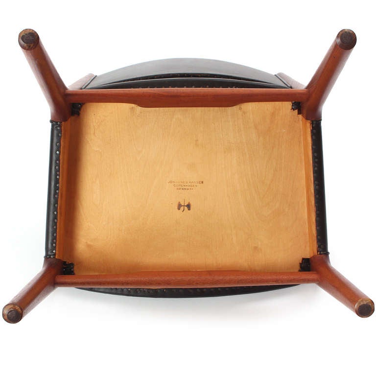 Side Chair by Hans J. Wegner for Johannes Hansen (Mitte des 20. Jahrhunderts) im Angebot