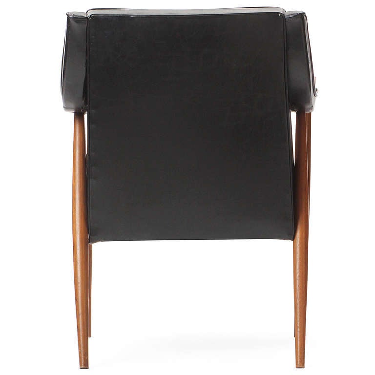 Walnut Modernist Arm Chair