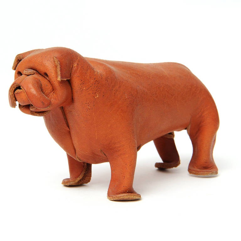 German Folded Leather Bulldog by Deru