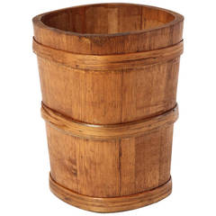 Antique Staved Oak Bucket