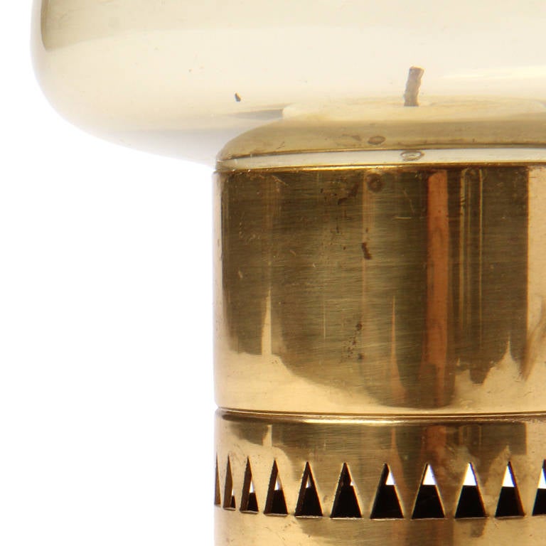 Brass Hurricane Lamps by Hans Agne Jakobsson
