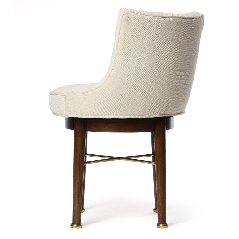 Mid-20th Century Swiveling Vanity Chair by Edward Wormley