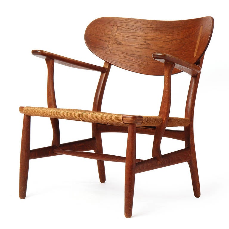 CH-22 Armchairs by Hans J. Wegner In Good Condition In Sagaponack, NY