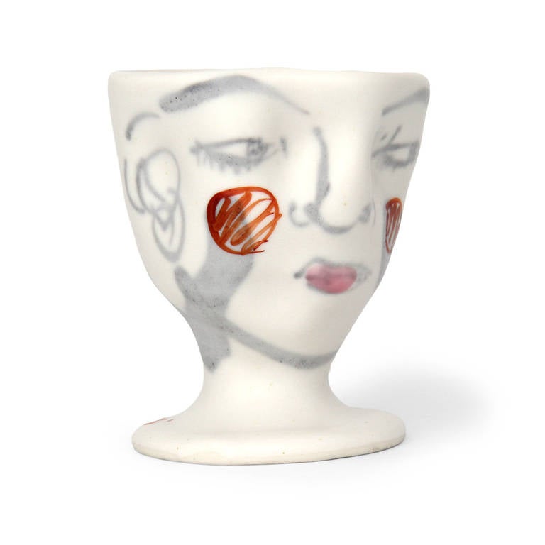Unique Ceramic Head by Akio Takamori 3