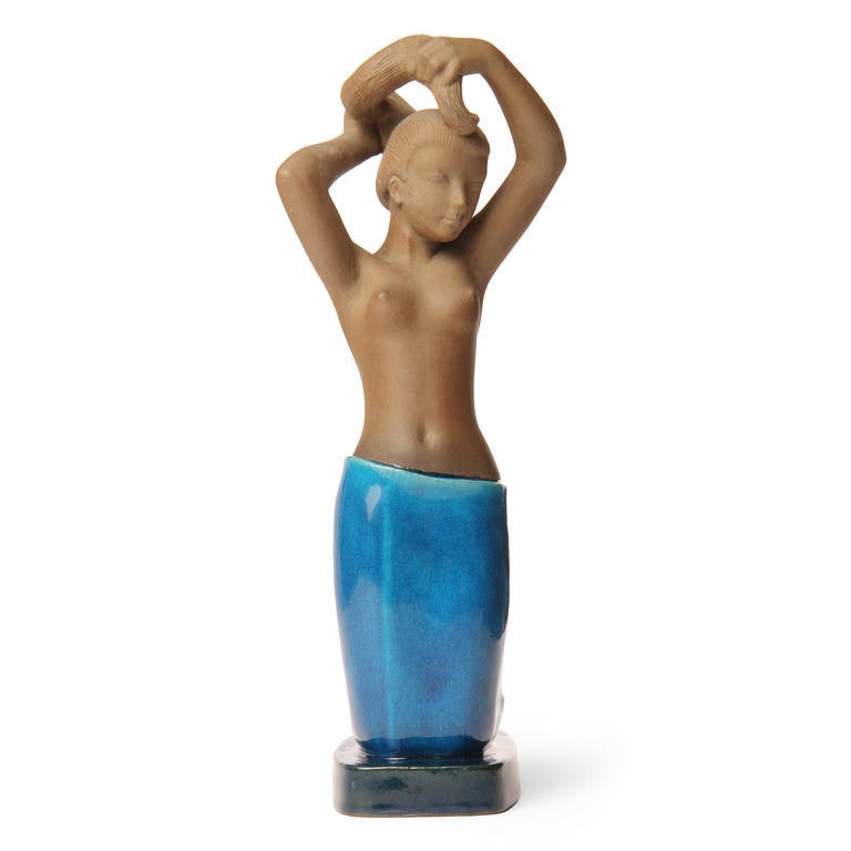 Ceramic Sculpture by Johannes Hedegaard For Sale 2