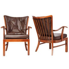 Armchairs Attributed to Ole Wanscher