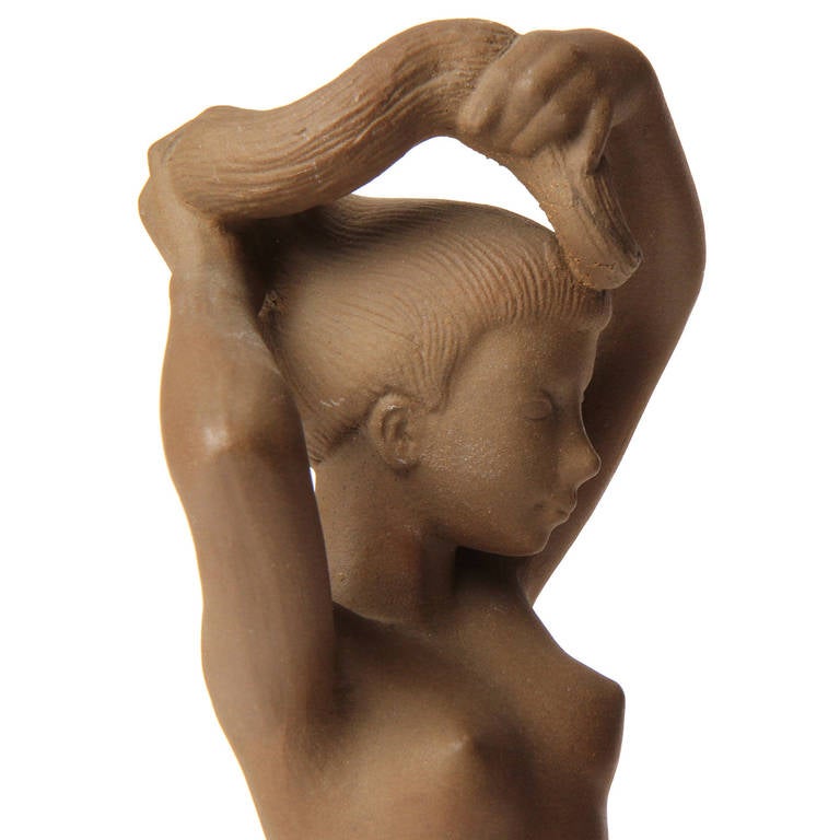 Danish Ceramic Sculpture by Johannes Hedegaard For Sale