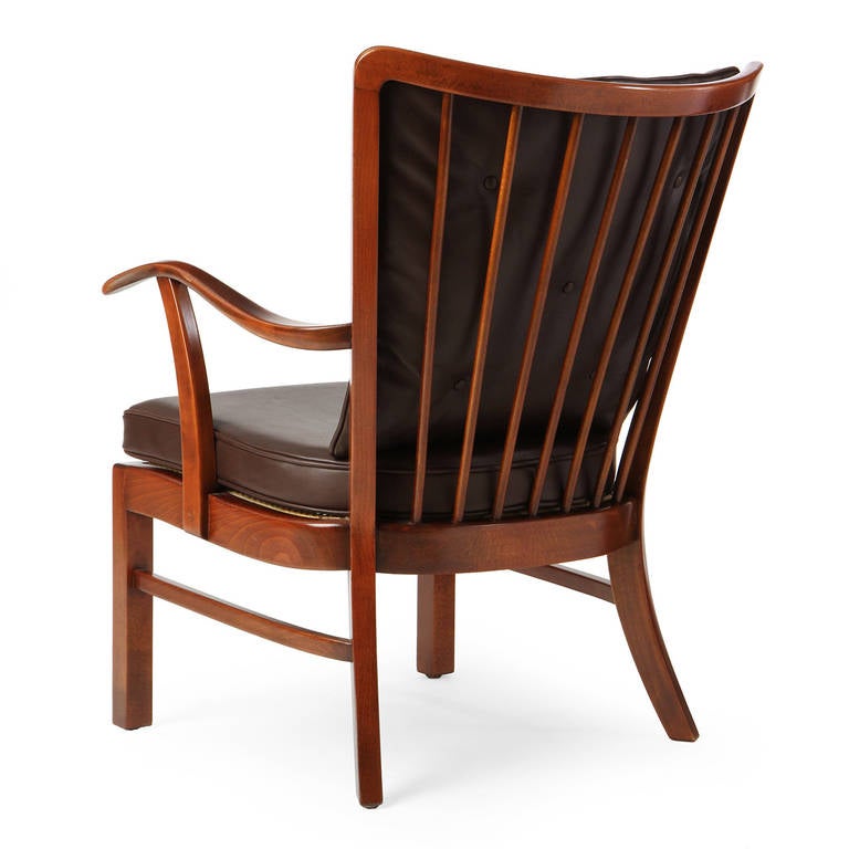 Cane Armchairs Attributed to Ole Wanscher