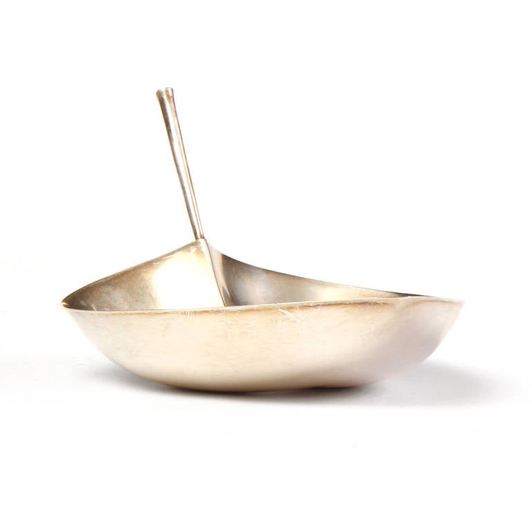 1950s Finnish Sterling Bowl by Tapio Wirkkala for Kultakeskus Oy In Excellent Condition In Sagaponack, NY