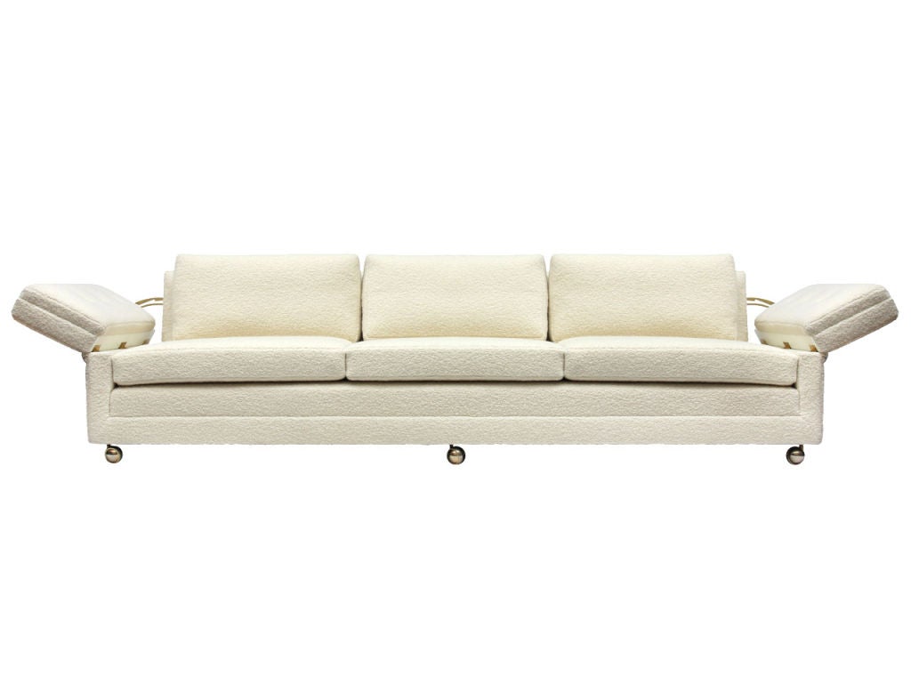 Mid-20th Century Drop Arm Sofa by Edward Wormley