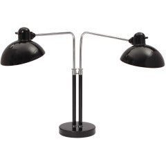Rare Double Table Lamp By Kristian Dell