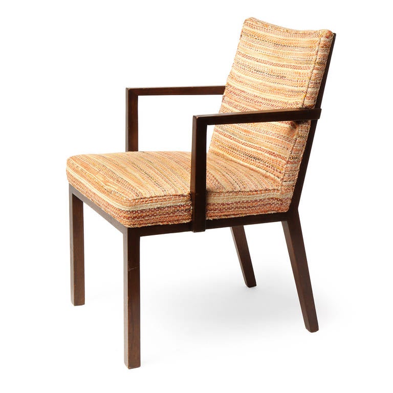 Panel Back Dining Chairs by Edward Wormley For Sale 1