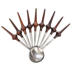 Rosewood Handled Serving Spoons by Jens Quistgaard