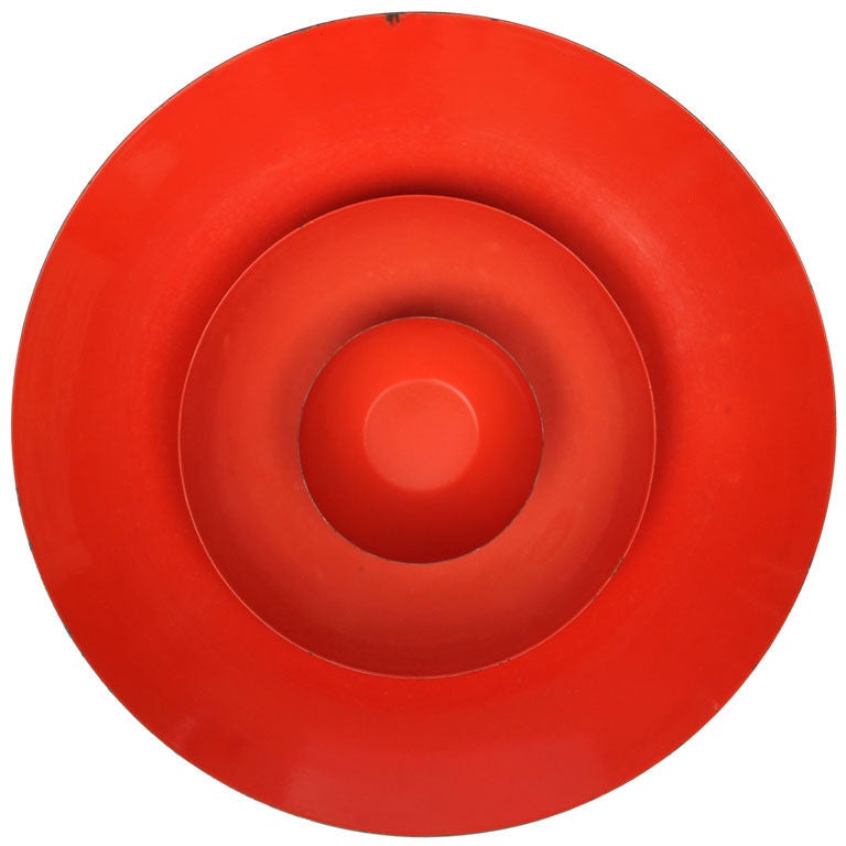 Red Enameled Steel Bowls