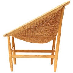 Lounge Chair with Spare Architectural Ash Frame by Nanna Ditzel