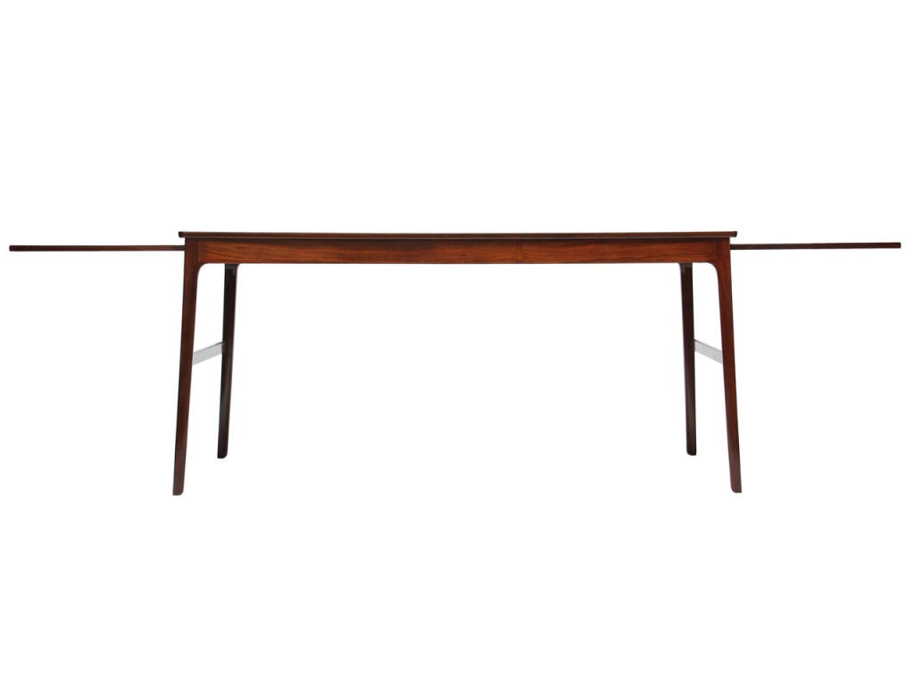 Scandinavian Modern Rosewood extension table / desk by Ole Wanscher