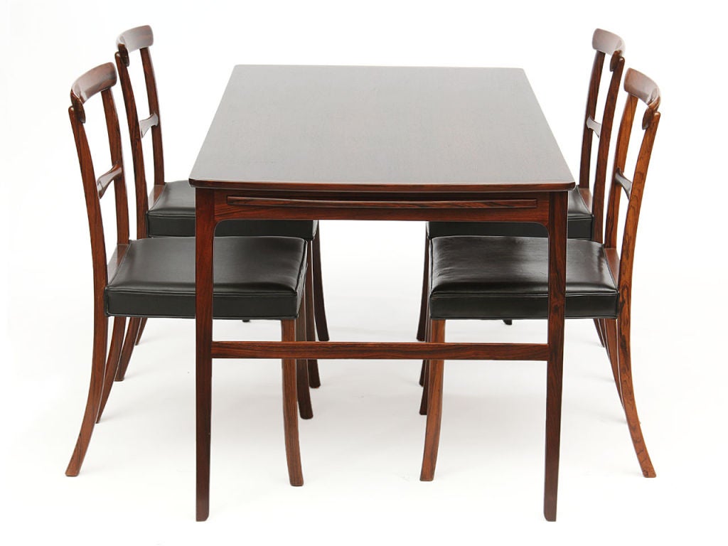 Rosewood extension table / desk by Ole Wanscher 1