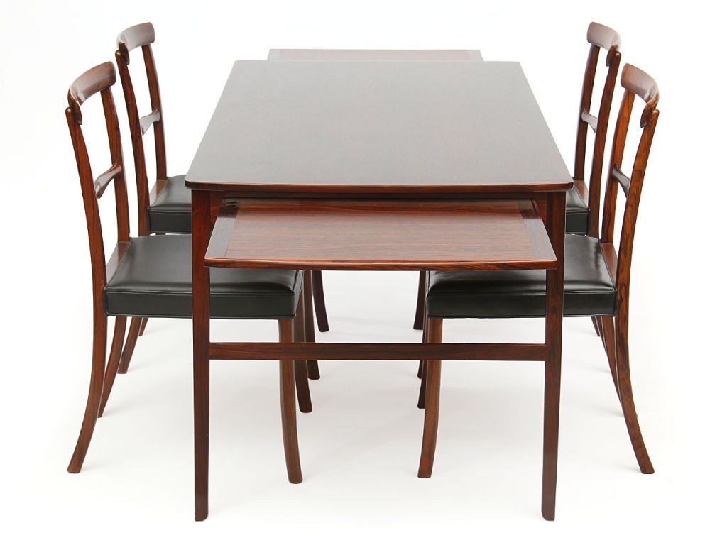 Rosewood extension table / desk by Ole Wanscher 2