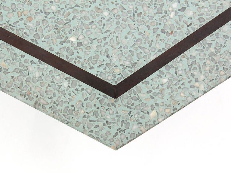 Terrazzo Hexagonal Tables by Harvey Probber In Excellent Condition In Sagaponack, NY