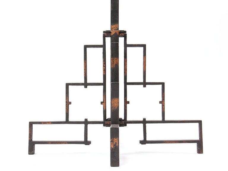 Coppered Steel Coat Tree 1