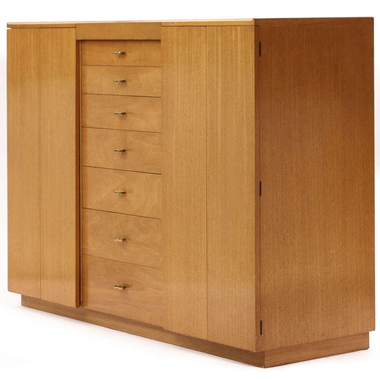 Mid-Century Modern Wardrobe Cabinet by Edward Wormley For Sale
