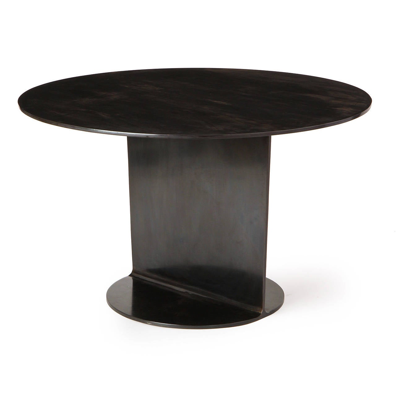 WYETH Original I Beam Gong-Tisch aus geschwärztem Stahl (amerikanisch) im Angebot