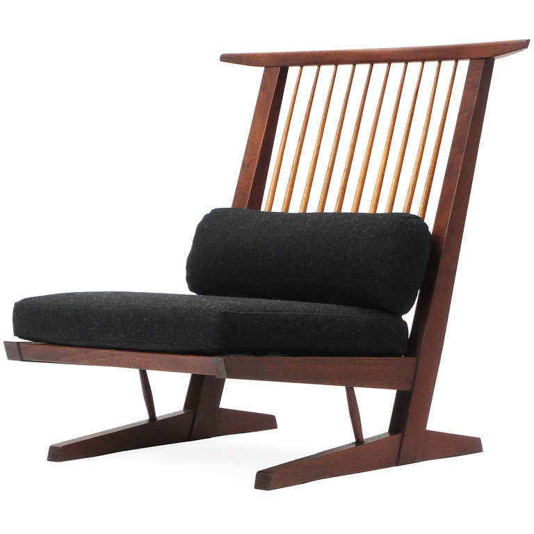 American Conoid Lounge Chairs by George Nakashima